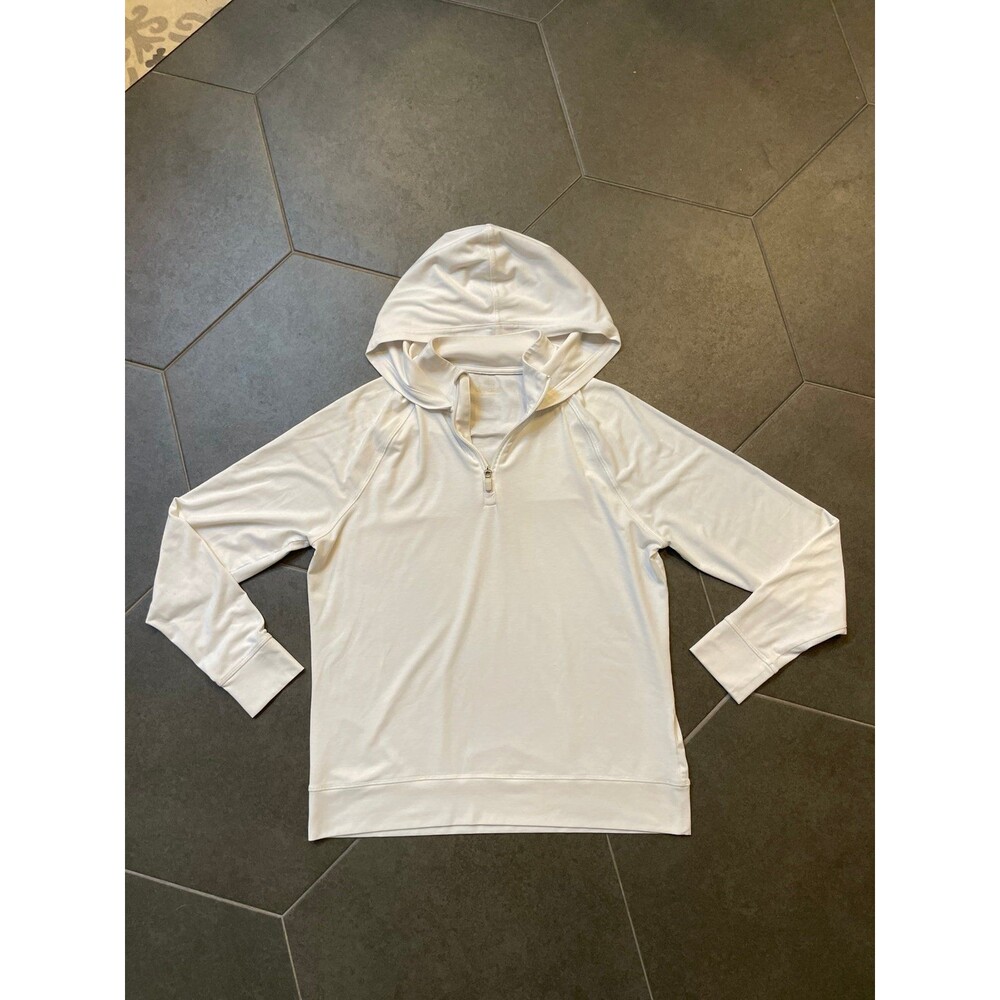 G/FORE Women’s White half Zip Golf Hoodie S